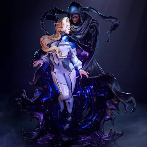 Cloak and Dagger (Marvel Rivals) 1/6 scale pre-supported 3D print STL statue by Nympha3D