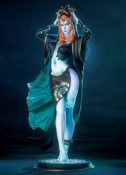 Midna True Form (The Legend of Zelda: Twilight Princess) 1/6 scale 3D print STL statue by Nympha3D