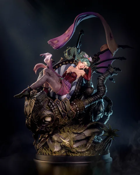 Morrigan Aensland (Darkstalkers) 1/6 scale pre-supported 3D print STL figure by Nympha3D