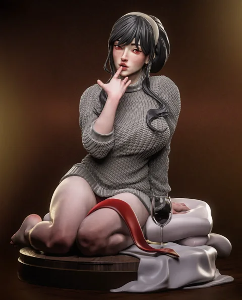 Yor Forger (Spy x Family) SFW sweater edition 1/6 scale 3D print STL figure by Nympha3D